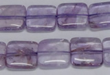 CNA840 15.5 inches 10mm square natural light amethyst beads