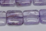 CNA843 15.5 inches 16mm square natural light amethyst beads