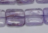 CNA844 15.5 inches 18mm square natural light amethyst beads