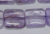 CNA845 15.5 inches 20mm square natural light amethyst beads