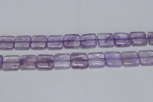 CNA845 15.5 inches 20mm square natural light amethyst beads