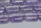 CNA850 15.5 inches 10*14mm rectangle natural light amethyst beads