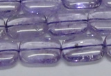 CNA851 15.5 inches 12*16mm rectangle natural light amethyst beads