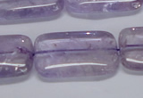 CNA854 15.5 inches 18*25mm rectangle natural light amethyst beads