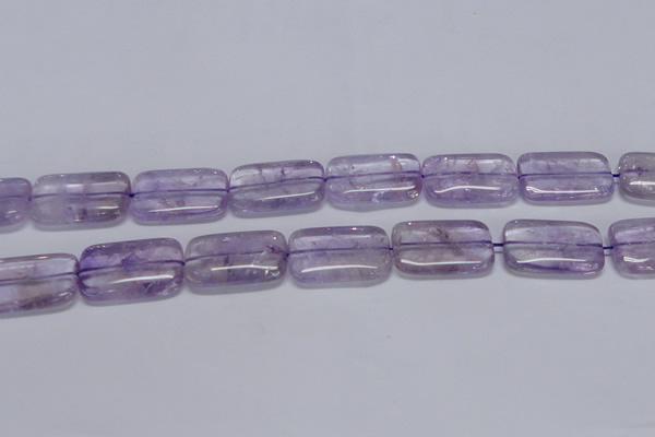 CNA854 15.5 inches 18*25mm rectangle natural light amethyst beads