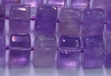 CNA902 15.5 inches 11*15*15mm faceted triangle natural amethyst beads