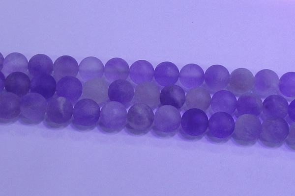 CNA916 15.5 inches 16mm round matte amethyst gemstone beads