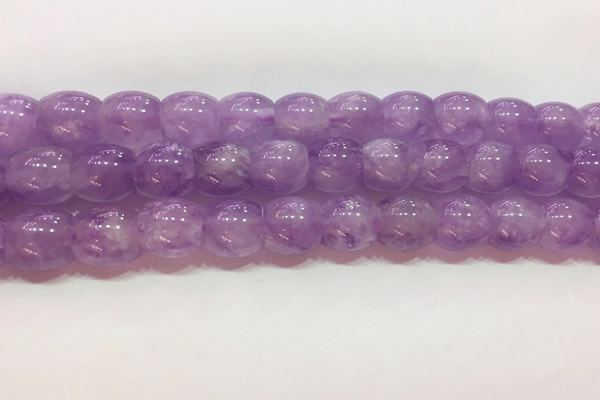 CNA980 15.5 inches 12*12mm drum natural lavender amethyst beads