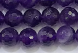 CNA991 15.5 inches 6mmm faceted round amethyst beads wholesale