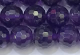 CNA992 15.5 inches 8mmm faceted round amethyst beads wholesale