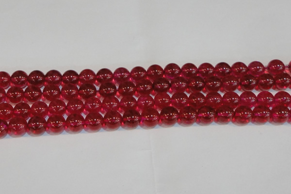 CNC413 15.5 inches 10mm round dyed natural white crystal beads