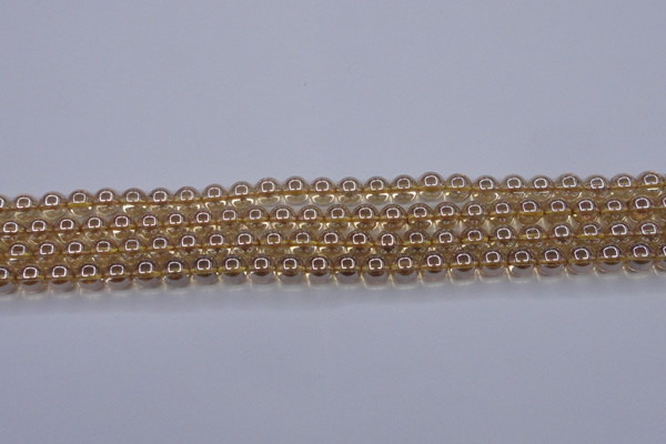 CNC500 15.5 inches 4mm round dyed natural white crystal beads