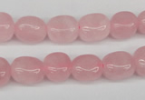 CNG07 15.5 inches 9*12mm nuggets rose quartz gemstone beads