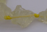 CNG1002 15.5 inches 15*25mm - 25*30mm nuggets lemon quartz beads