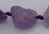 CNG1005 15.5 inches 15*25mm - 25*30mm nuggets amethyst gemstone beads