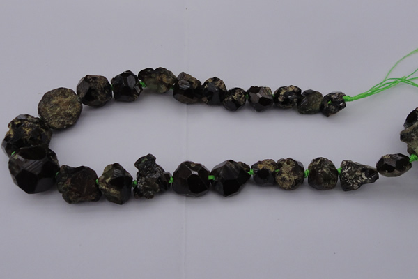 CNG1016 15.5 inches 10*14mm - 18*25mm nuggets green garnet beads