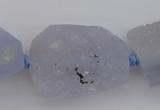 CNG1018 15.5 inches 18*25mm - 25*35mm nuggets blue chalcedony beads