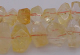 CNG1020 15.5 inches 8*12mm - 12*16mm faceted nuggets citrine beads