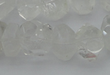 CNG1021 15.5 inches 10*14mm - 15*20mm faceted nuggets white crystal beads