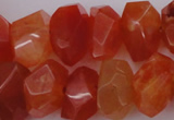 CNG1025 15.5 inches 10*14mm - 15*20mm faceted nuggets carnelian beads