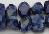 CNG1028 15.5 inches 10*14mm - 15*20mm faceted nuggets lapis lazuli beads