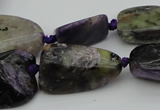 CNG1048 15.5 inches 12*16mm - 25*35mm nuggets charoite gemstone beads