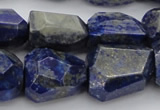 CNG1088 15.5 inches 15*20mm - 18*25mm faceted nuggets lapis lzuli beads