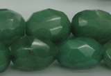 CNG1093 15*20mm - 18*25mm faceted nuggets green aventurine beads