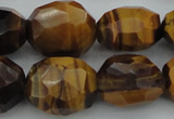 CNG1094 15*20mm - 18*25mm faceted nuggets yellow tiger eye beads