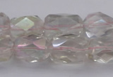 CNG1100 12*16mm - 13*18mm faceted nuggets AB-color white crystal beads