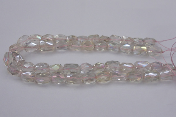 CNG1100 12*16mm - 13*18mm faceted nuggets AB-color white crystal beads