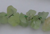 CNG1120 15.5 inches 8*12mm - 13*18mm nuggets green rutilated quartz beads