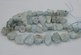 CNG1125 15.5 inches 12*16mm - 20*25mm nuggets aquamarine beads