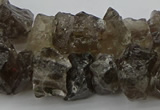 CNG1129 15.5 inches 8*12mm - 13*18mm nuggets smoky quartz beads