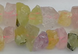 CNG1139 15.5 inches 8*12mm - 13*18mm nuggets mixed quartz beads