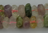 CNG1182 15.5 inches 6*14mm - 8*14mm nuggets mixed quartz beads