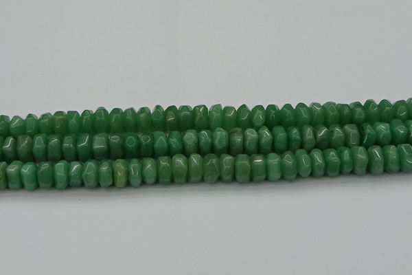 CNG1184 15.5 inches 6*14mm - 8*14mm nuggets green aventurine beads