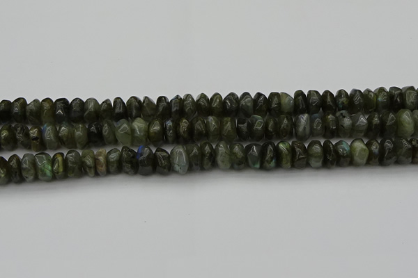 CNG1186 15.5 inches 6*14mm - 8*14mm nuggets labradorite beads