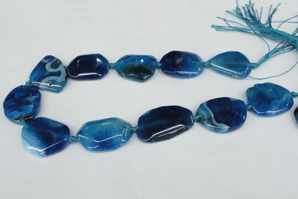 CNG1205 15.5 inches 20*30mm - 30*40mm freeform agate beads