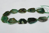 CNG1206 15.5 inches 20*30mm - 30*40mm freeform agate beads