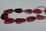 CNG1209 15.5 inches 25*35mm - 35*45mm freeform agate beads