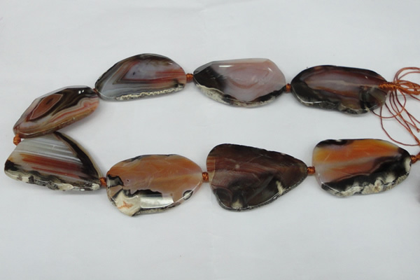 CNG1240 15.5 inches 30*40mm - 35*50mm freeform agate beads