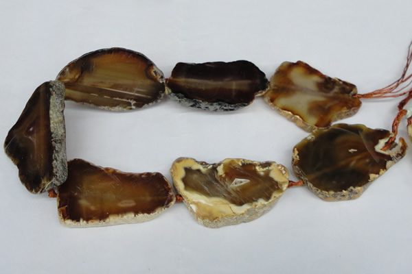 CNG1246 15.5 inches 30*50mm - 40*60mm freeform agate beads