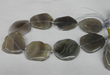 CNG1253 15.5 inches 30*40mm - 45*50mm freeform agate beads