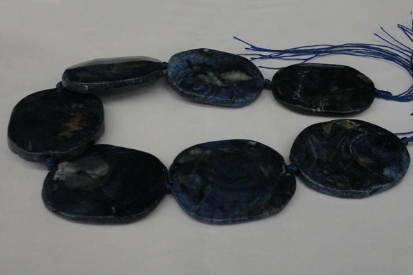 CNG1260 15.5 inches 40*50mm - 45*55mm freeform agate beads