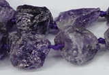 CNG1306 15.5 inches 8*12mm – 25*35mm nuggets amethyst beads