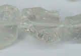 CNG1307 15.5 inches 20*25mm – 25*35mm nuggets white crystal beads