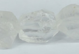 CNG1308 15*20mm – 25*30mm faceted nuggets white crystal beads