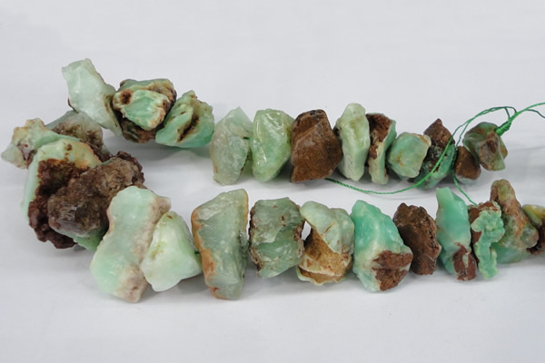 CNG1317 10*20mm – 20*40mm nuggets australia chrysoprase beads