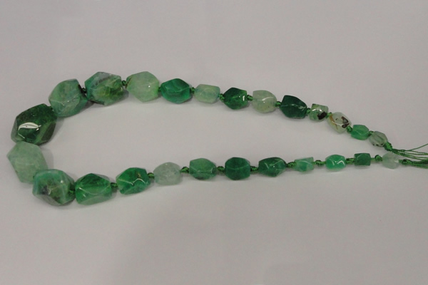 CNG1359 15.5 inches 8*10mm - 20*25mm faceted nuggets agate beads